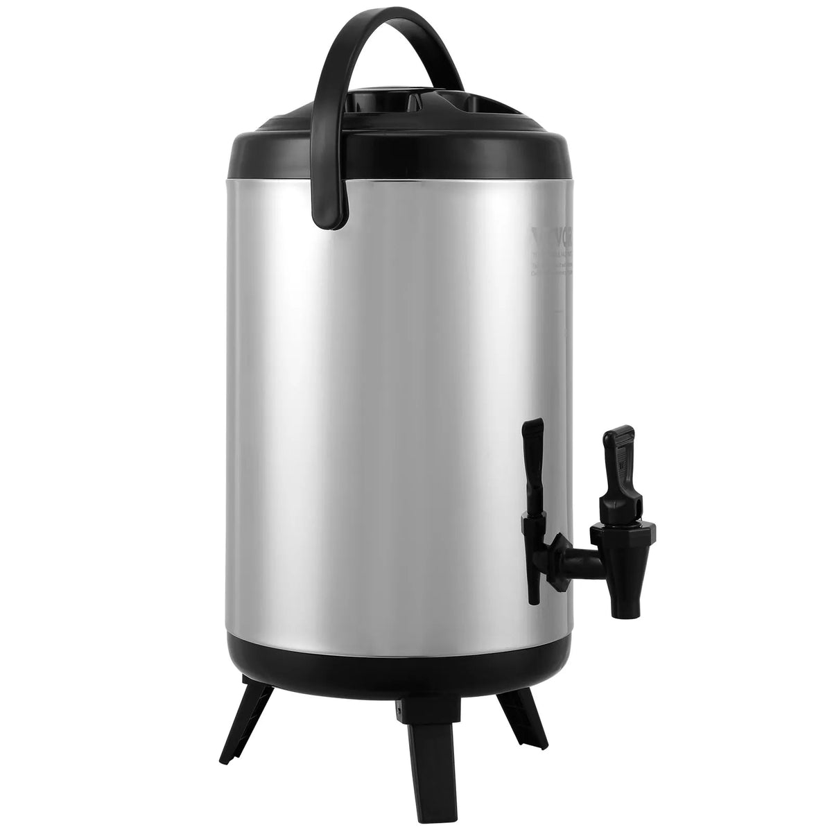 VEVOR Thermal Beverage Dispenser 7.6 L with Tap, Stainless Steel, Hot and Cold Drinks
