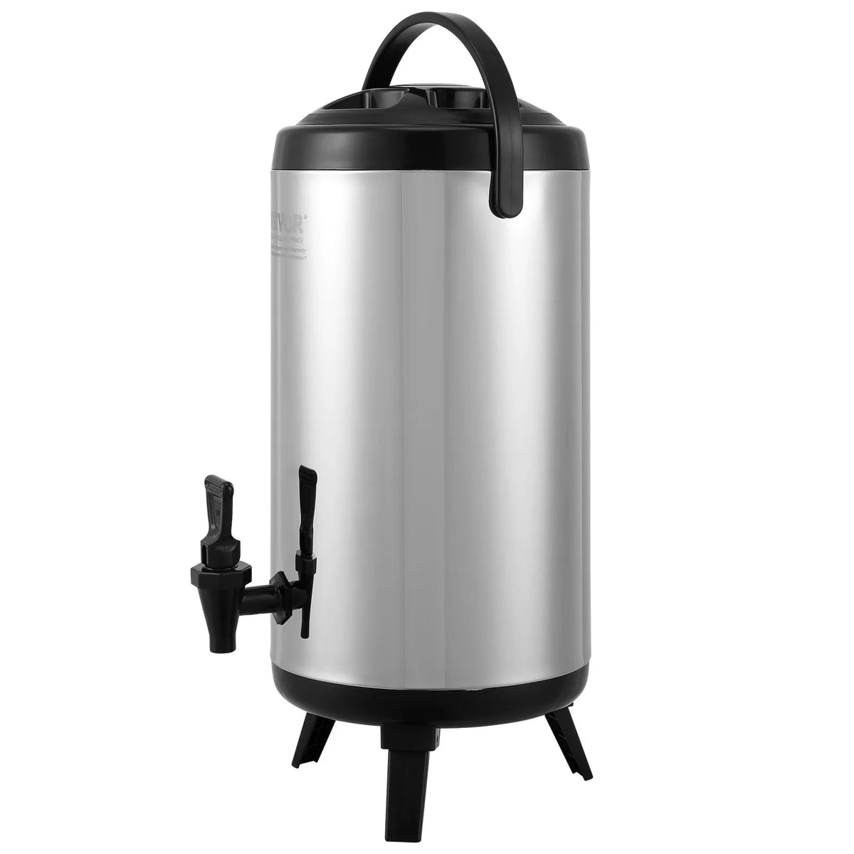 VEVOR Thermal Beverage Dispenser 9.2 l with Tap, Stainless Steel, Hot and Cold Drinks