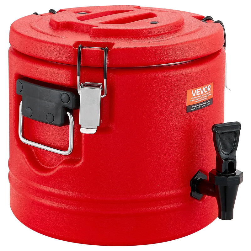 VEVOR izolētais dzērienu dozators, 8 L (2,2 gal) termo trauks karstiem un aukstiem dzērieniem ar krānu, pārtikas kvalitātes dzērienu konteiners ar 304 nerūsējošā tērauda iekšpusi, piemērots tējai, kafijai, restorāniem un āra pasākumiem