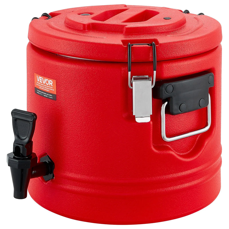 VEVOR izolētais dzērienu dozators, 8 L (2,2 gal) termo trauks karstiem un aukstiem dzērieniem ar krānu, pārtikas kvalitātes dzērienu konteiners ar 304 nerūsējošā tērauda iekšpusi, piemērots tējai, kafijai, restorāniem un āra pasākumiem