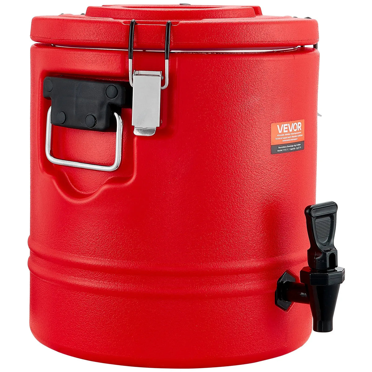 VEVOR Thermal Beverage Dispenser 11.4 l with Tap, 304 Stainless Steel Interior, for Tea and Coffee