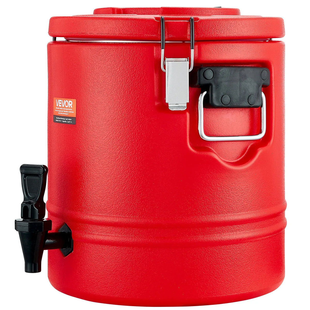 VEVOR Thermal Beverage Dispenser 11.4 l with Tap, 304 Stainless Steel Interior, for Tea and Coffee