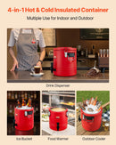 VEVOR izolētais dzērienu dozators, 11,4 L (3 gal) termo trauks karstiem un aukstiem dzērieniem ar krānu, pārtikas kvalitātes dzērienu konteiners ar 304 nerūsējošā tērauda iekšpusi, piemērots tējai, kafijai, restorāniem un āra pasākumiem