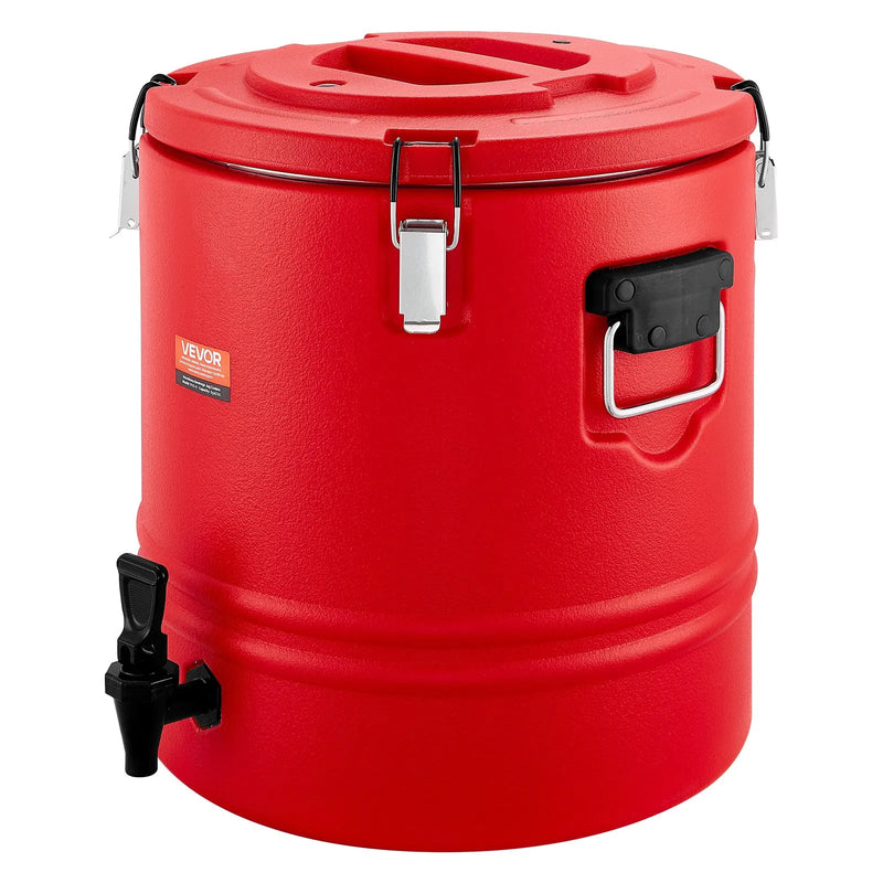 VEVOR izolētais dzērienu dozators, 30,3 L (8 gal) termo trauks karstiem un aukstiem dzērieniem ar krānu, pārtikas kvalitātes dzērienu konteiners ar 304 nerūsējošā tērauda iekšpusi, piemērots tējai, kafijai, restorāniem un āra pasākumiem
