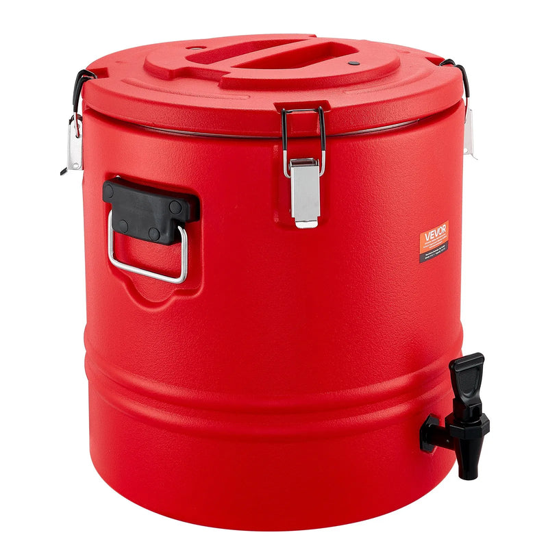 VEVOR izolētais dzērienu dozators, 30,3 L (8 gal) termo trauks karstiem un aukstiem dzērieniem ar krānu, pārtikas kvalitātes dzērienu konteiners ar 304 nerūsējošā tērauda iekšpusi, piemērots tējai, kafijai, restorāniem un āra pasākumiem