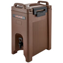 Izolēts dzērienu dozators, 19 l, ar krāniņu un rokturi, pārtikas kvalitātes termiskais trauks tējai, kafijai un ūdenim, brūns