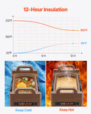 Izolēts dzērienu dozators, 19 l, ar krāniņu un rokturi, pārtikas kvalitātes termiskais trauks tējai, kafijai un ūdenim, brūns