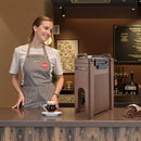 Izolēts dzērienu dozators, 19 l, ar krāniņu un rokturi, pārtikas kvalitātes termiskais trauks tējai, kafijai un ūdenim, brūns