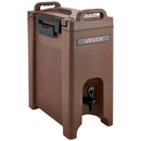 Izolēts dzērienu dozators, 19 l, ar krāniņu un rokturi, pārtikas kvalitātes termiskais trauks tējai, kafijai un ūdenim, brūns