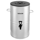 VEVOR ledus tējas dozators, 15 L (4 gal) 304 nerūsējošā tērauda dzērienu dozators ar krānu un rokturi, piemērots karstiem un aukstiem dzērieniem — ledus tējai, kafijai un ūdenim kafejnīcās un restorānos