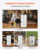 VEVOR ledus tējas dozators, 15 L (4 gal) 304 nerūsējošā tērauda dzērienu dozators ar krānu un rokturi, piemērots karstiem un aukstiem dzērieniem — ledus tējai, kafijai un ūdenim kafejnīcās un restorānos