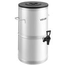 VEVOR ledus tējas dozators, 15 L (4 gal) 304 nerūsējošā tērauda dzērienu dozators ar krānu un rokturi, piemērots karstiem un aukstiem dzērieniem — ledus tējai, kafijai un ūdenim kafejnīcās un restorānos