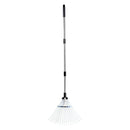 Lapu grābeklis, 18 metāla zobi, regulējams 19,5-43,5 cm darba platums, 82-141 cm rokturis, nerūsējošais tērauds