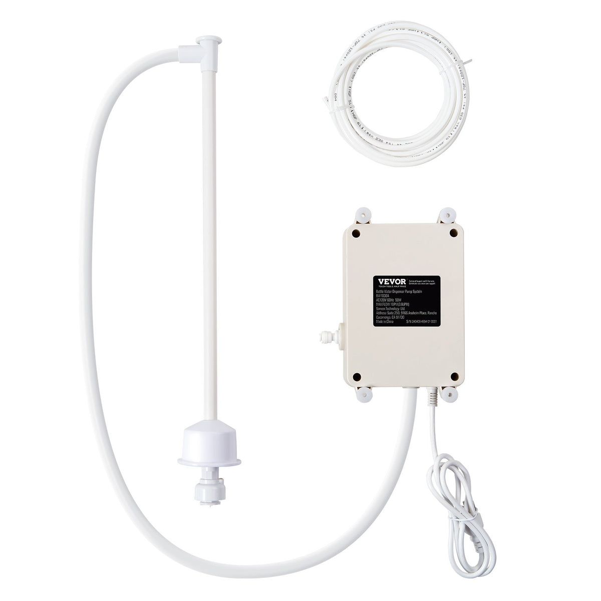 VEVOR Water Dispensing Pump System for Bottles, 3.8 l/min, 2.8 bar, with 6 m PE Tubing