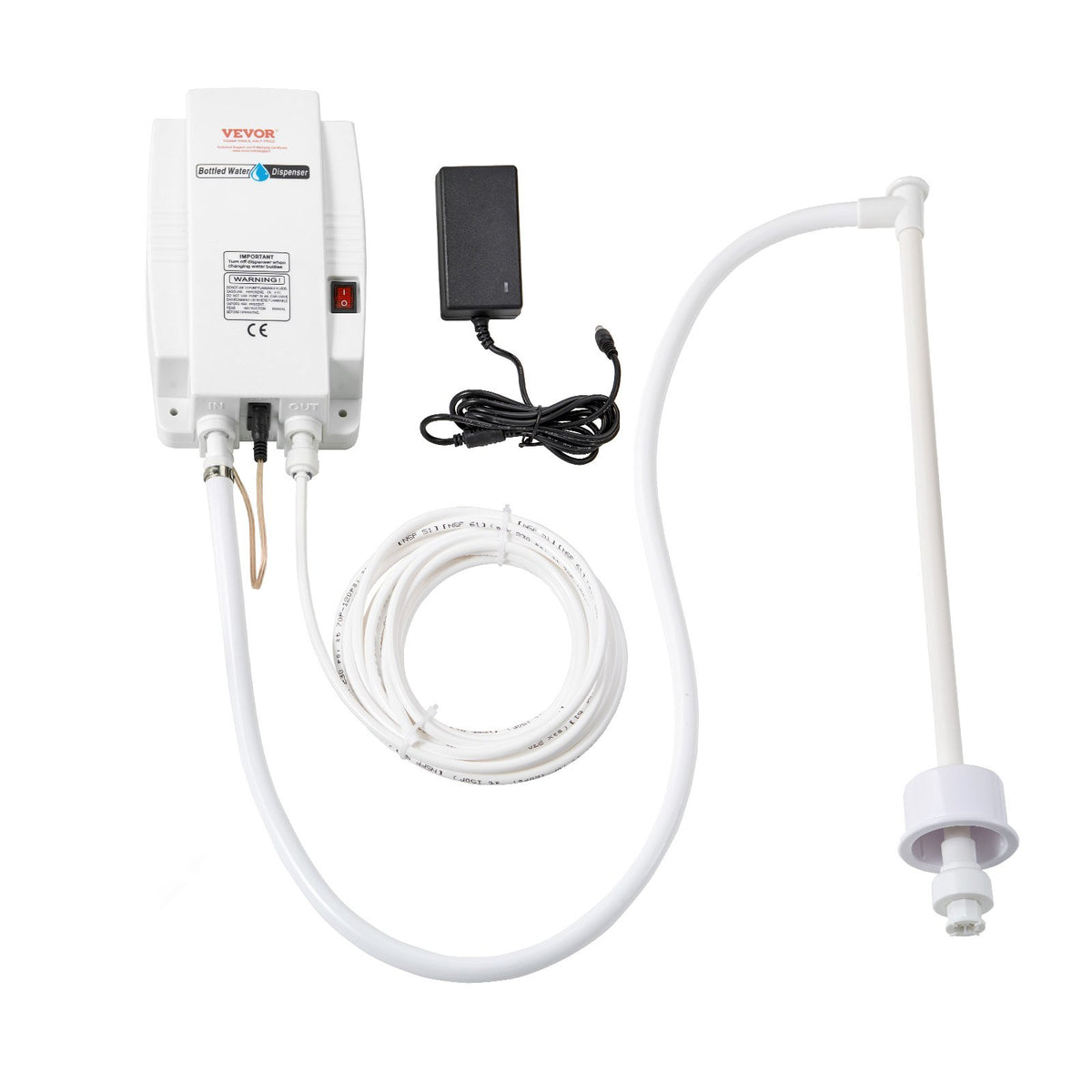 VEVOR Water Dispenser Pump for 1 L Bottles, 2.8 bar