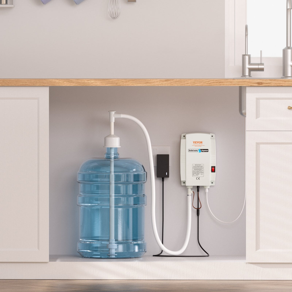 VEVOR Water Dispenser Pump for 1 L Bottles, 2.8 bar