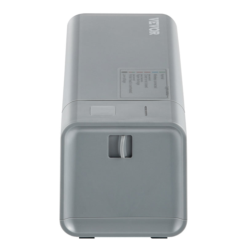 VEVOR termodrukas etiķešu printeris, 203 DPI, 60 gab./min, 4×6 sūtījumu etiķetēm, USB savienojums, automātiska etiķešu atpazīšana, saderīgs ar Windows, macOS, Linux, Amazon, eBay, Etsy, UPS u.c., pelēks