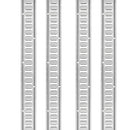 E-sliedes stiprināšanas komplekts, 34 gab., 1,52 m, ietver 8 tērauda sliedes, 2 vienvietīgās ligzdas, 8 O-veida gredzenus, 8 stiprinājumus ar D-veida gredzenu un 8 gala vāciņus, paredzēts kravas, motociklu un velosipēdu nostiprināšanai