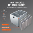 VEVOR komerciālais tauku savācējs, 18 kg, nerūsējošā tērauda, 37,85 l/min, zem izlietnes