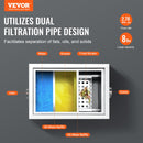 Tirdznieciskais tauku trauks VEVOR, 3,6 kg, nerūsējošā tērauda, ar sānu ieplūdi, 10,6 l/min eļļas un ūdens atdalītājs, piemērots restorāniem, ēdnīcām un mājas virtuvēm