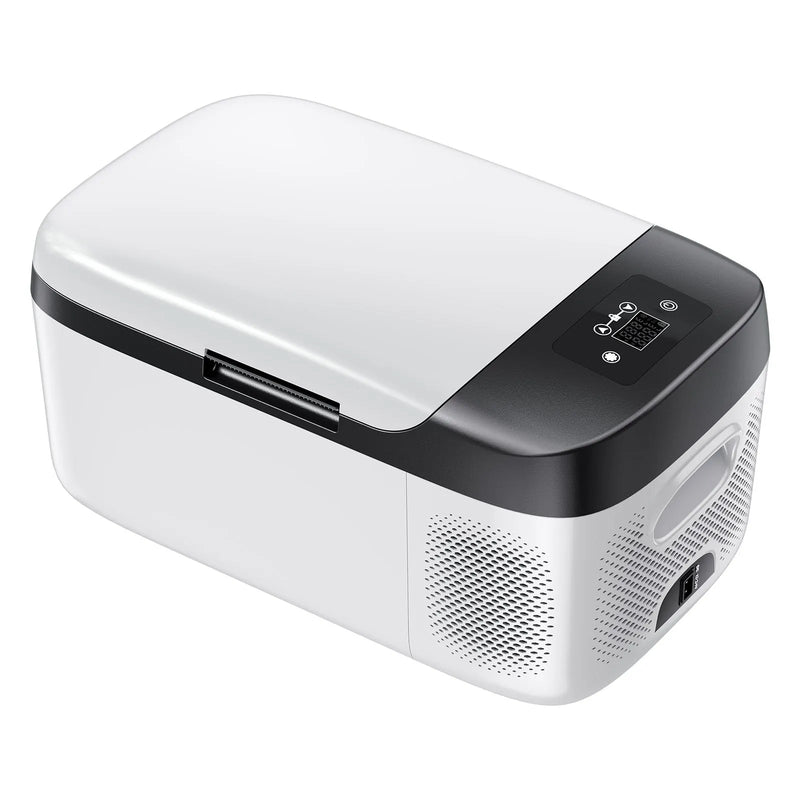 VEVOR automašīnas ledusskapis–saldētava, kompresora dzesētājs DC 12/24 V un AC 100–240 V, temperatūras diapazons −20 °C līdz +20 °C, ar lietotnes vadību, 15 l ietilpība, 60 W pārnēsājams saldētājs kemperiem, kempingam, laivām un makšķerēšanai