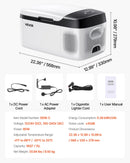 VEVOR automašīnas ledusskapis–saldētava, kompresora dzesētājs DC 12/24 V un AC 100–240 V, temperatūras diapazons −20 °C līdz +20 °C, ar lietotnes vadību, 15 l ietilpība, 60 W pārnēsājams saldētājs kemperiem, kempingam, laivām un makšķerēšanai