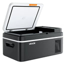 VEVOR automašīnas ledusskapis–saldētava, kompresora dzesētājs DC 12/24 V un AC 100–240 V, temperatūras diapazons −20 °C līdz +20 °C, ar lietotnes vadību, 20 l ietilpība, 60 W pārnēsājams saldētājs kemperiem, kempingam, laivām un makšķerēšanai