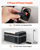 VEVOR automašīnas ledusskapis–saldētava, kompresora dzesētājs DC 12/24 V un AC 100–240 V, temperatūras diapazons −20 °C līdz +20 °C, ar lietotnes vadību, 20 l ietilpība, 60 W pārnēsājams saldētājs kemperiem, kempingam, laivām un makšķerēšanai