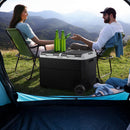 VEVOR 12 V auto ledusskapis 95 l ar divām zonām, portatīvs kompresora dzesētājs ar riteņiem un rokturi, regulējama temperatūra no - 20 °C līdz 20 °C, 12/24 V DC un 100–240 V AC kempingam, ceļošanai un kemperiem - ZEMLETES.LV
