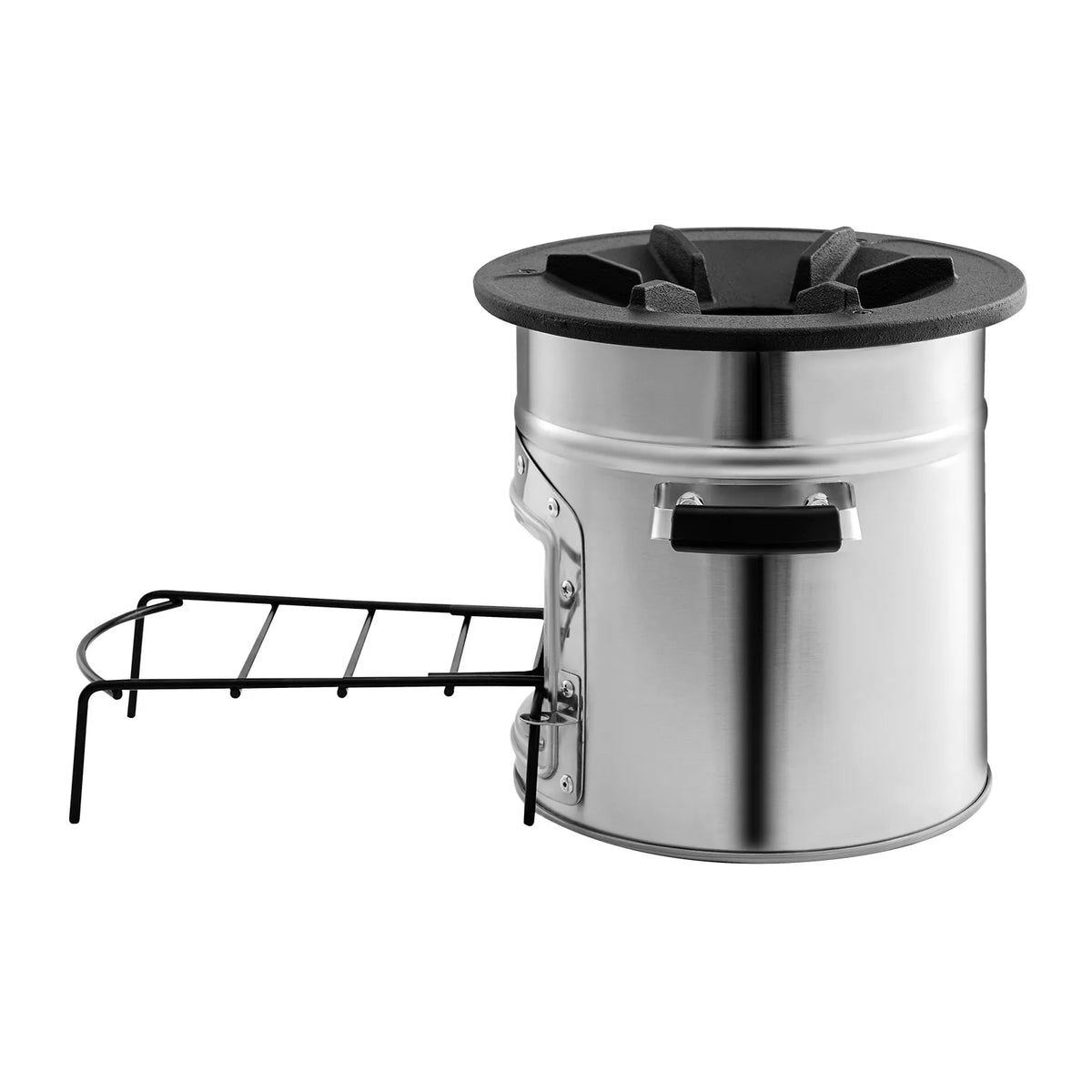 VEVOR Camping Rocket Stove, Portable Wood Burning Stove with Bag, Stainless Steel, Single Door, Suitable for Wood and Branches