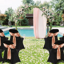 VEVOR 30 gab. melni elastīgi spandeksa krēslu pārvalki, universāli, mazgājami, piemēroti kāzām, banketiem un svētkiem