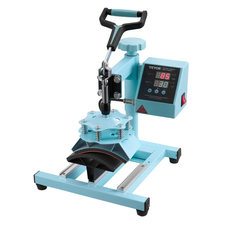 VEVOR 5 vienā termoprese 300 x 380 mm ar 850,5 g termokrūžu presi, 360° pagriežamu T - kreklu presi un digitālu temperatūras vadību T - krekliem, krūzēm, cepurēm un šķīvjiem zaļā krāsā - ZEMLETES.LV
