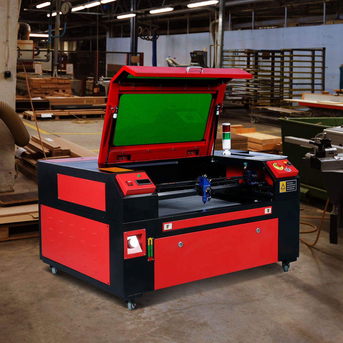 VEVOR 80 W CO₂ lāzera gravēšanas un griešanas iekārta 500 × 700 mm
