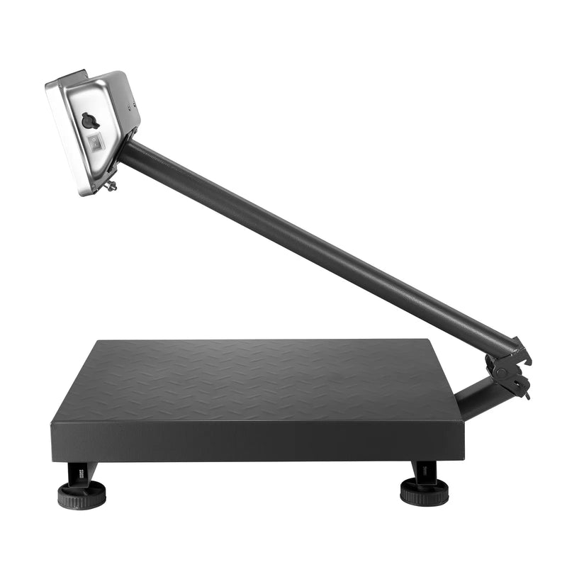 VEVOR digitālā platformas svari ar skaitļošanas funkciju, 300 kg maksimālā slodze, 50 g precizitāte, elektroniskie grīdas svari ar LB/KG, Tare, cenu kalkulatoru, AC/DC barošanu, piemēroti bagāžai, sūtījumiem un pasta pakām