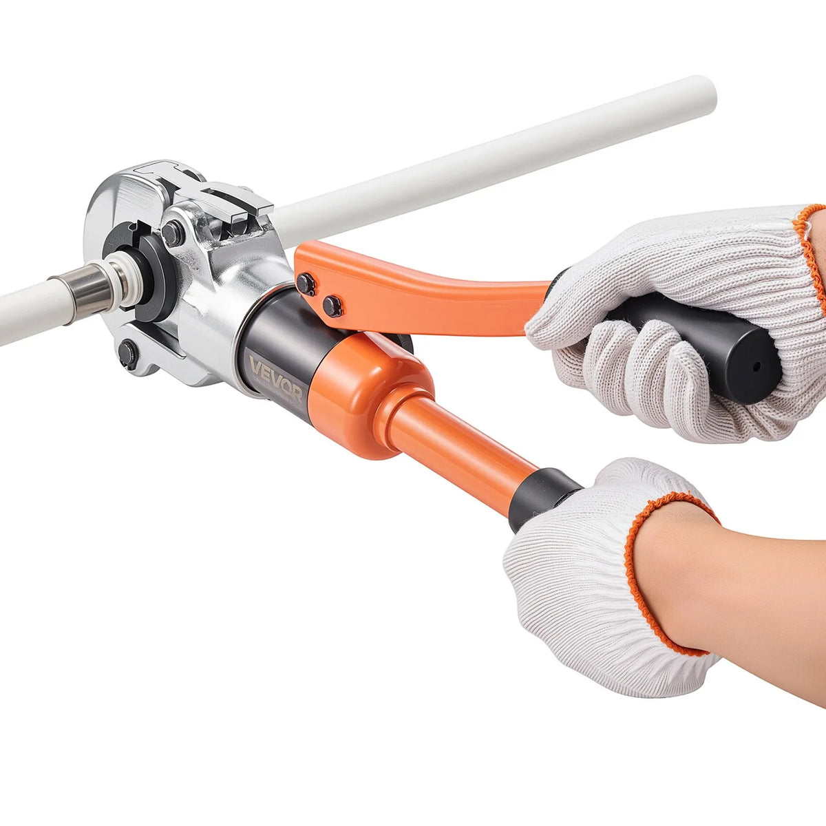 VEVOR Hydraulic Pipe Pressing Tool, Multifunctional Pipe Crimper with TH16, TH20, TH26, TH32 Jaws for PEX and Aluminium-Plastic Pipes, and V12, V15, V18, V22, V28 Jaws for Stainless Steel Pipes