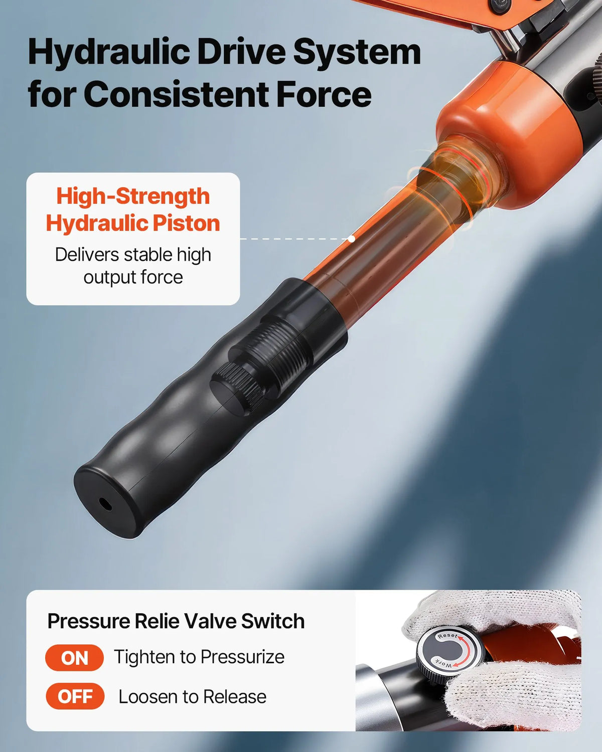 VEVOR Hydraulic Pipe Pressing Tool, Multifunctional Pipe Crimper with TH16, TH20, TH26, TH32 Jaws for PEX and Aluminium-Plastic Pipes, and V12, V15, V18, V22, V28 Jaws for Stainless Steel Pipes