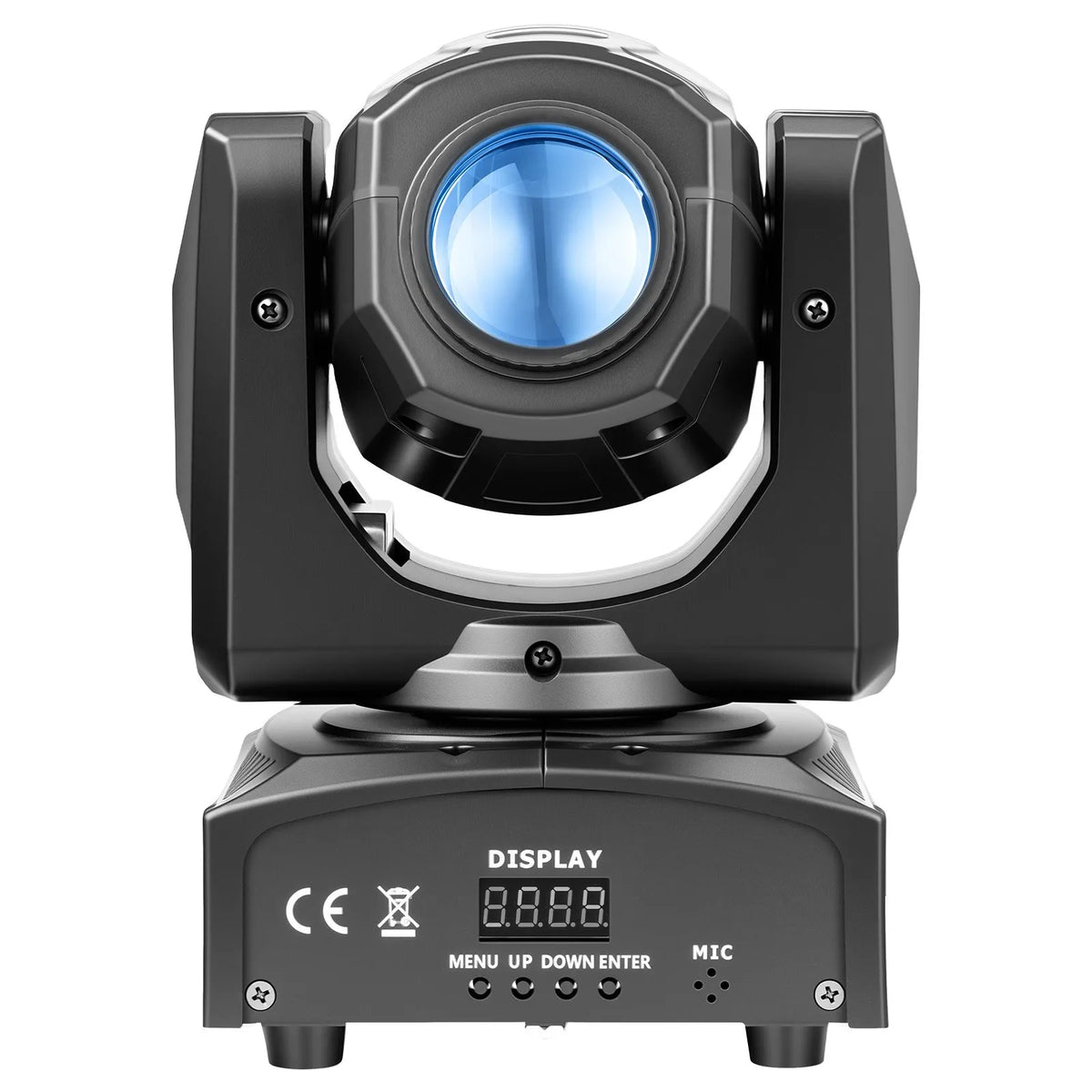 VEVOR 30W RGB kustīgās galvas LED skatuves prožektors, 8 gobo, 8 krāsas, DMX, skaņas vadība