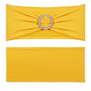 VEVOR 100 gab. zelta dzelteni elastīgie krēslu siksniņi ar apaļo sprādzi, piemēroti kāzām, svētkiem un banketiemVEVOR 100 gab. zelta dzelteni elastīgie krēslu siksniņas ar apaļu sprādzi, piemērotas kāzām, svētkiem un banketiem