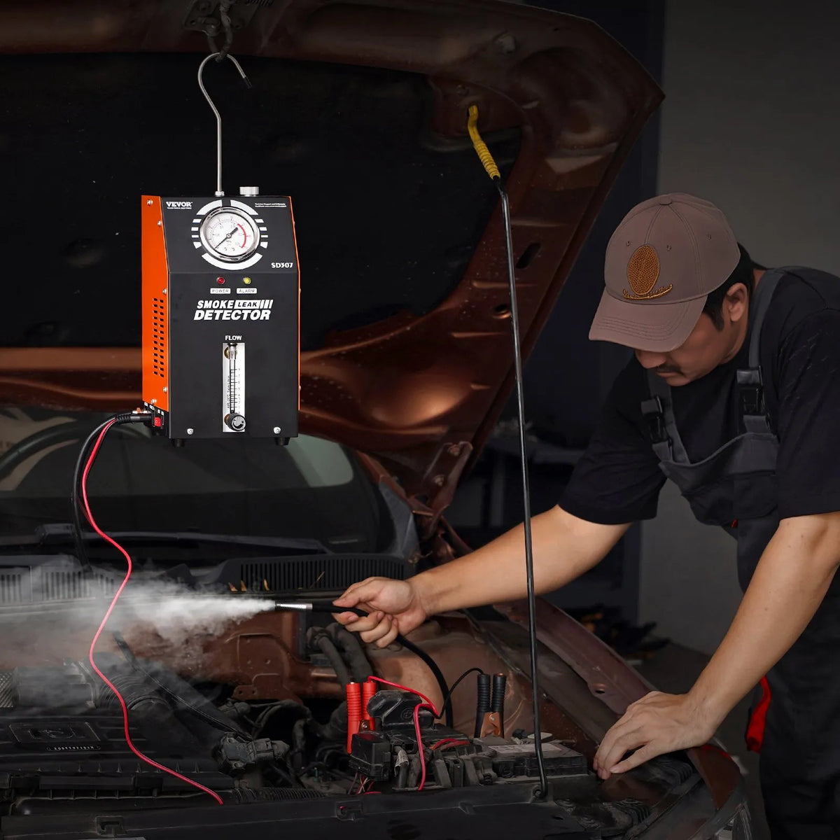 VEVOR Automotive Smoke Leak Detector with Built-in Air Pump for EVAP System