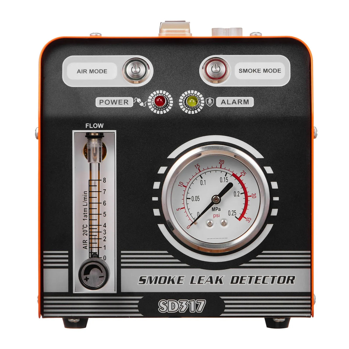 VEVOR Automotive Smoke Leak Detector with Built-in Air Pump, Pressure Gauge and Flow Meter, Dual-Mode EVAP Diagnostic Test Equipment for Vacuum, Fuel and Pipe System Inspection