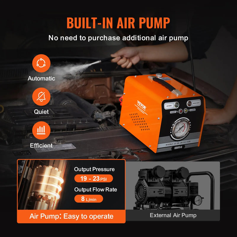 Automobiļu dūmu testeris EVAP sistēmu un degvielas noplūžu noteikšanai