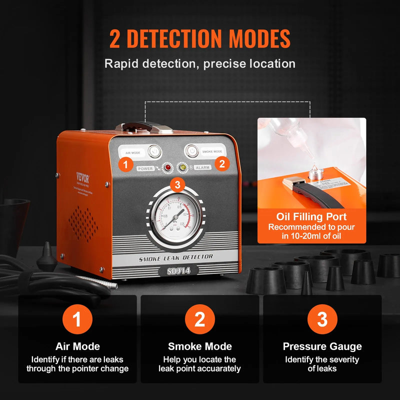 Automobiļu dūmu testeris EVAP sistēmu un degvielas noplūžu noteikšanai