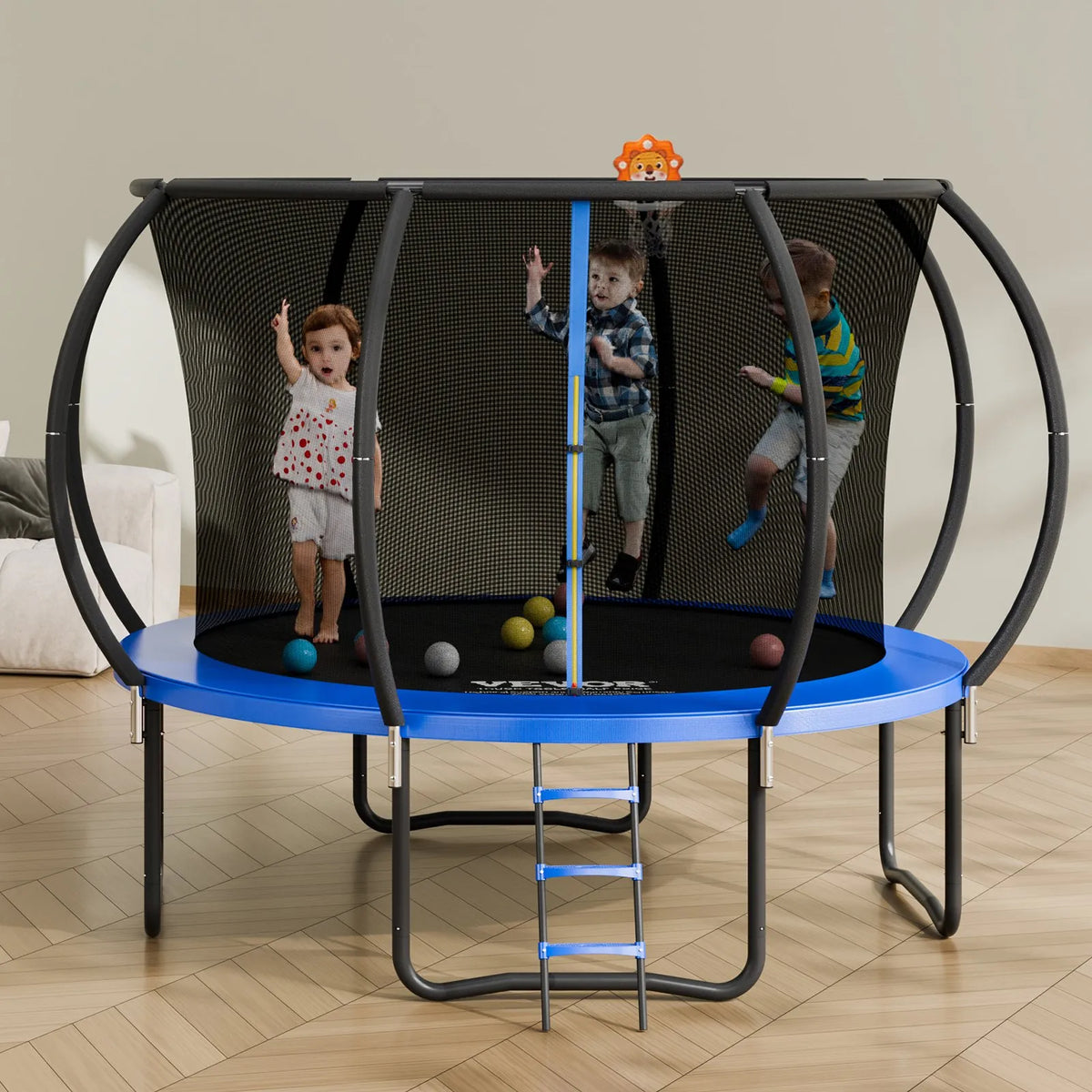 VEVOR Outdoor Trampoline with Safety Net, 305 cm