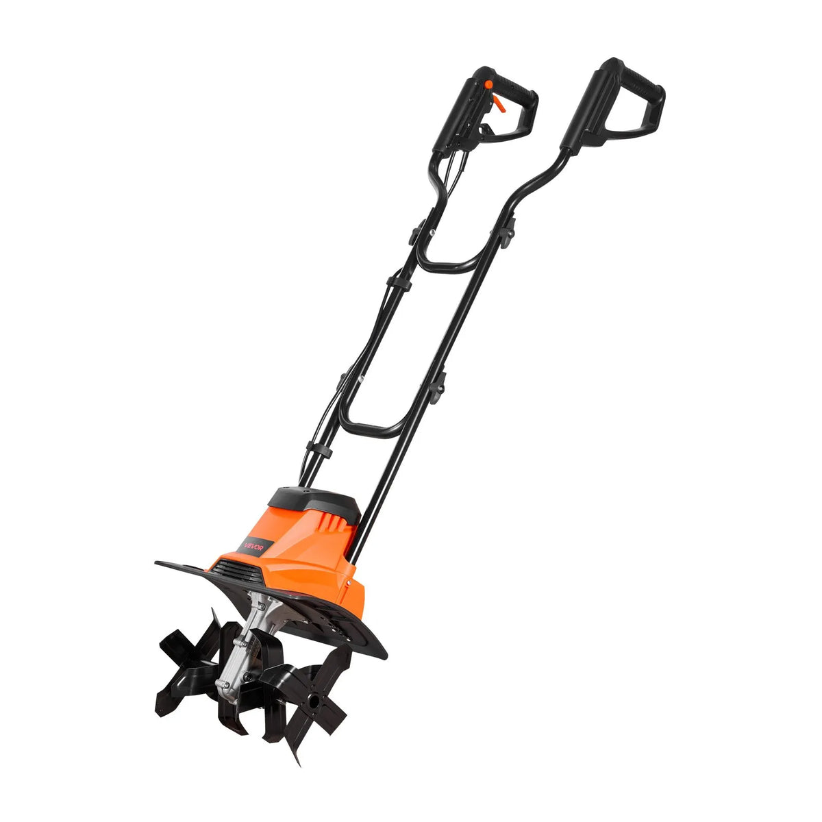 VEVOR elektriskais kultivators ar vadu 1200 W, darba platums 36 cm, ar tērauda nažiem un salokāmu rokturi, paredzēts zālienam, dārzam un augsnes apstrādei - ZEMLETES.LV