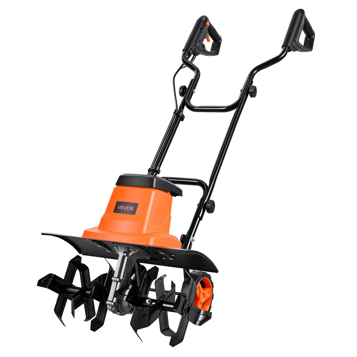 VEVOR elektriskais kultivators ar vadu 1500 W, darba platums 45 cm, ar tērauda nažiem un salokāmu rokturi, paredzēts zālienam, dārzam un augsnes apstrādei - ZEMLETES.LV