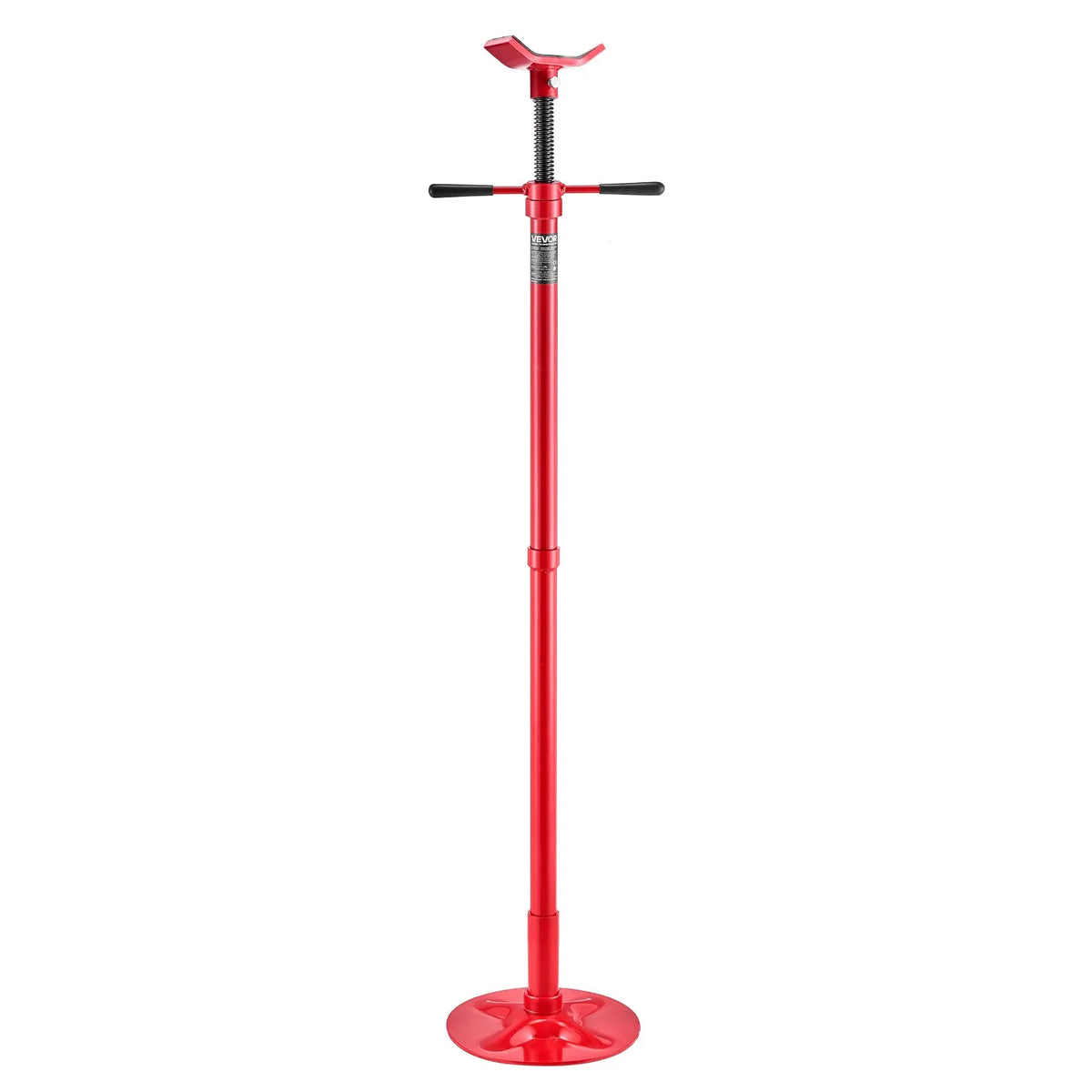 VEVOR apakšpacēlāja atbalsta statīvs 0,5 t, regulējams 1372–2130 mm, gultņots rotācijas rokturis, pašbloķējošs vītņstienis, stabila pamatne, transportlīdzekļu komponentu atbalstam - ZEMLETES.LV