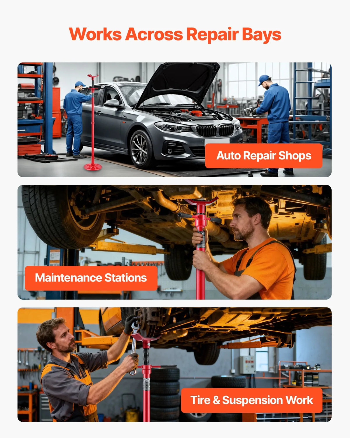 VEVOR auto pacēlāja balsta statīvs 0,75 t, regulējams augstums 1372–2130 mm, ar gultņotu rokturi un pašbloķējošu vītņstieni, stabila pamatne, transportlīdzekļu komponentu atbalstam - ZEMLETES.LV