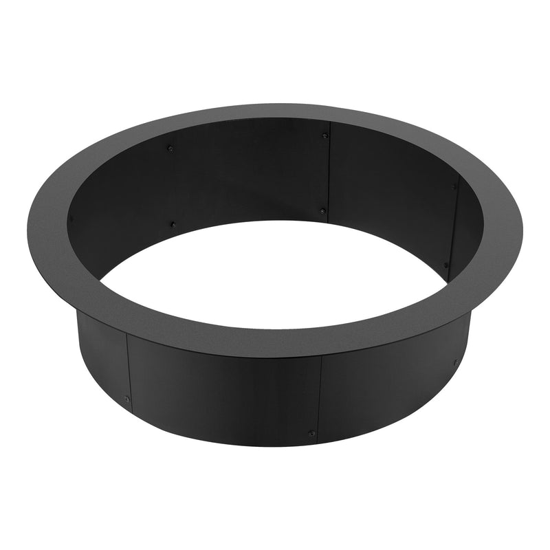 VEVOR apaļš ugunskura gredzens – 91 cm ārējais tērauda ieliktnis DIY ugunskura vietai