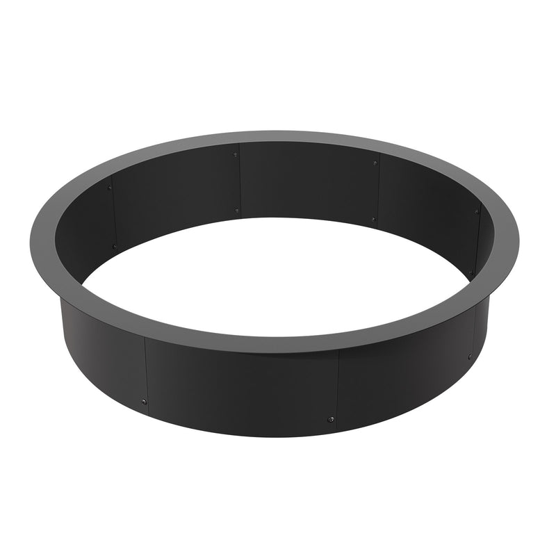 VEVOR apaļš ugunskura gredzens - 102 cm ārējais / 91 cm iekšējais tērauda ieliktnis DIY ugunskura vietai