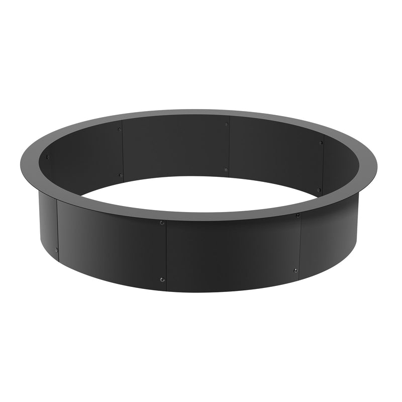 VEVOR apaļš ugunskura gredzens - 102 cm ārējais / 91 cm iekšējais tērauda ieliktnis DIY ugunskura vietai